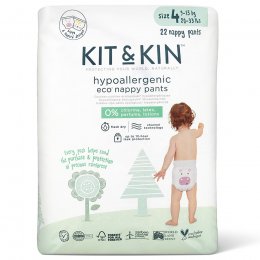 Kit & Kin Disposable Pull Up Pants - Maxi - Size 4 - Pack of 22