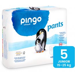 Pingo Ecological Disposable Nappy Pants - Junior - Size 5 - Pack of 28