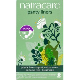 Natracare Organic Cotton Panty Liner - Tanga - Pack of 30