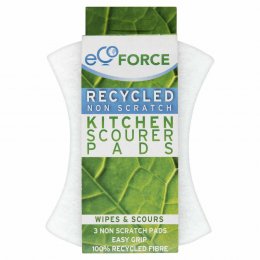 EcoForce Recycled Scourers - Non Scratch 3pk