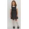 Girls School Pinafore With Bow - Grey - Infant