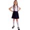 Navy Skirt with Detachable Braces - 9yrs Plus