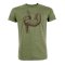 Green Bomb Animal Sloth T-Shirt - Khaki
