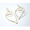 LA Jewellery Bloom Recycled Brass Earrings