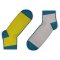 Unisock Kids Grey & Mustard Blue Contrast Ankle Socks
