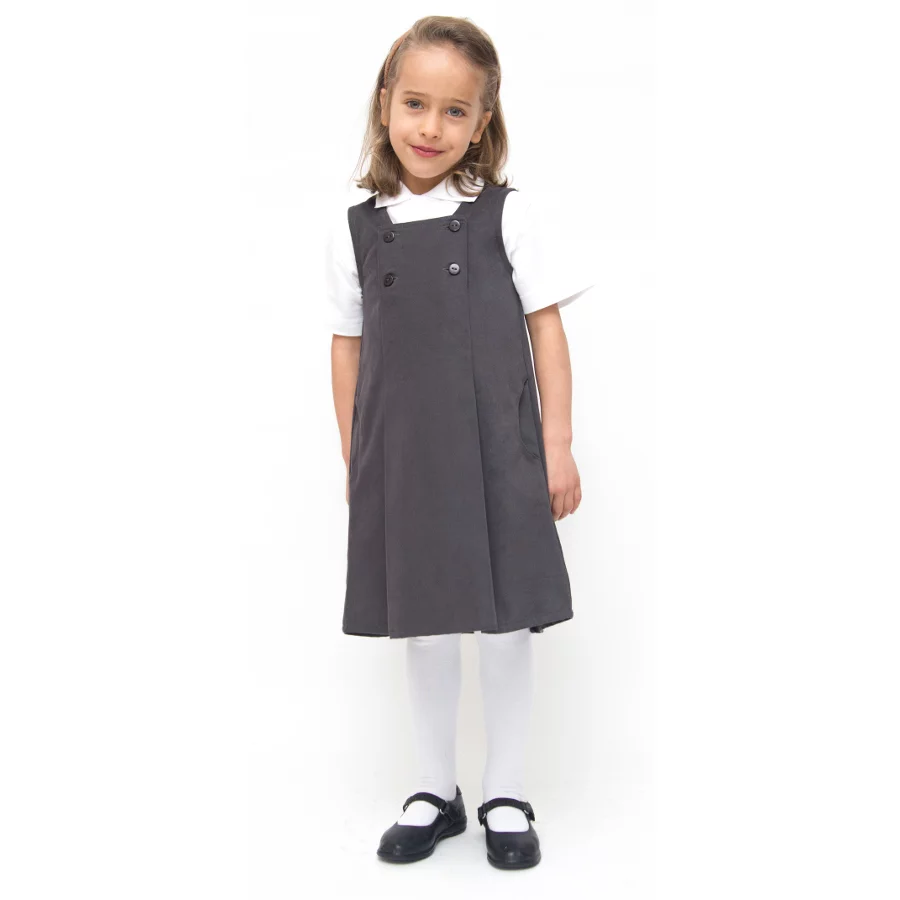 Girls store grey pinafore