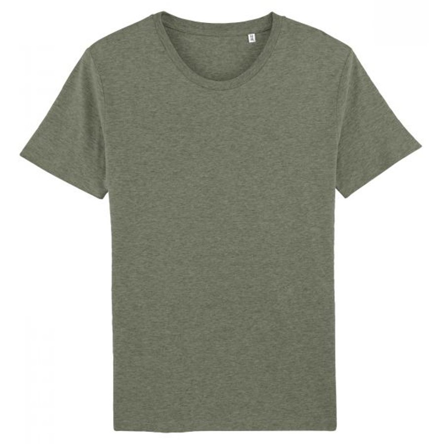 Men's Organic Cotton Round Neck Heather T-Shirt - Natural Collection Select